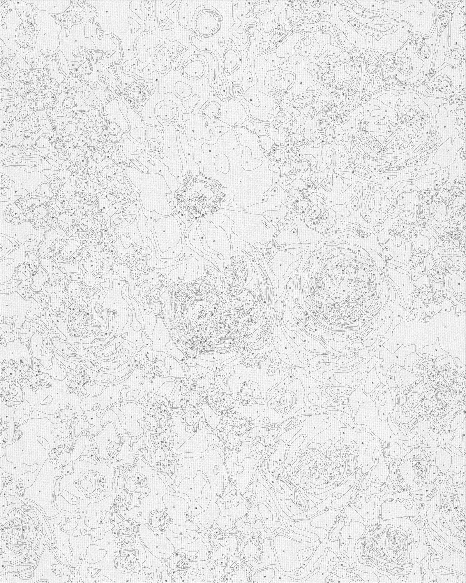 Maľovanie podľa čísel na ráme 40*50 cm Kvety - Jemná kytica LW 30510