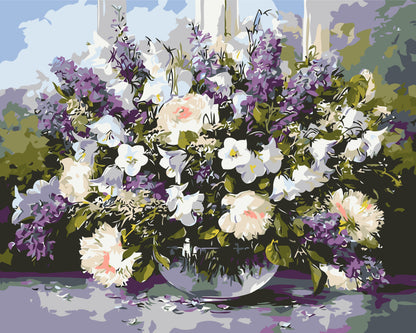 Maľovanie podľa čísel – Kytica poľných kvetov 40*50 cm LW 3073