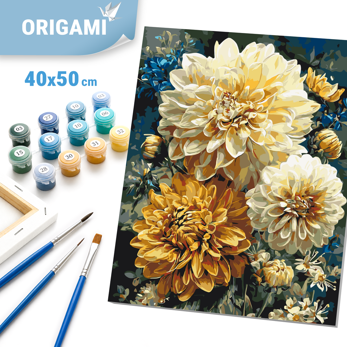 Maľovanie podľa čísel na ráme 40*50 cm - Letná kytica - Kvety - LW 3093-01