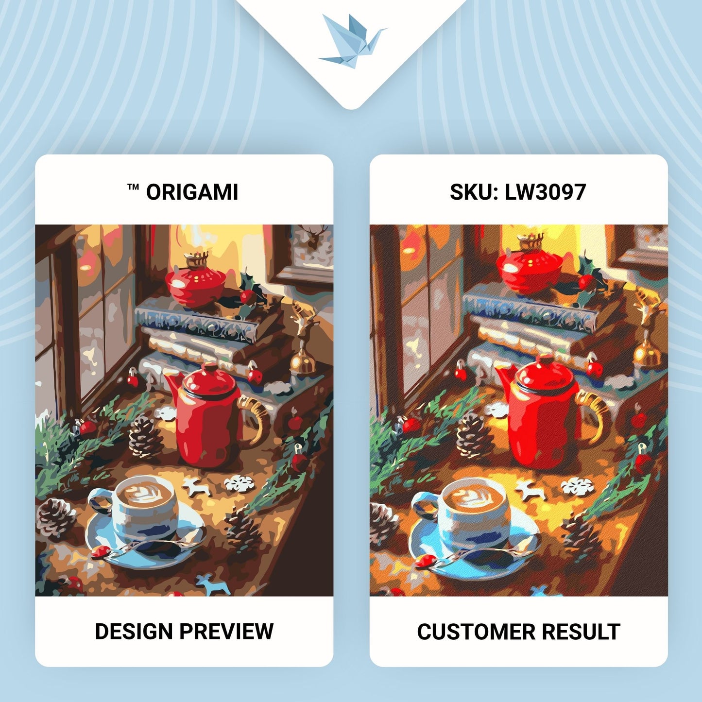 Maľovanie podľa čísel vianočný – Vianočný zátišie 40*50 cm LW 3097