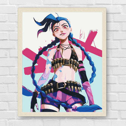 Maľovanie podľa čísel - Anime. Jinx LW3114