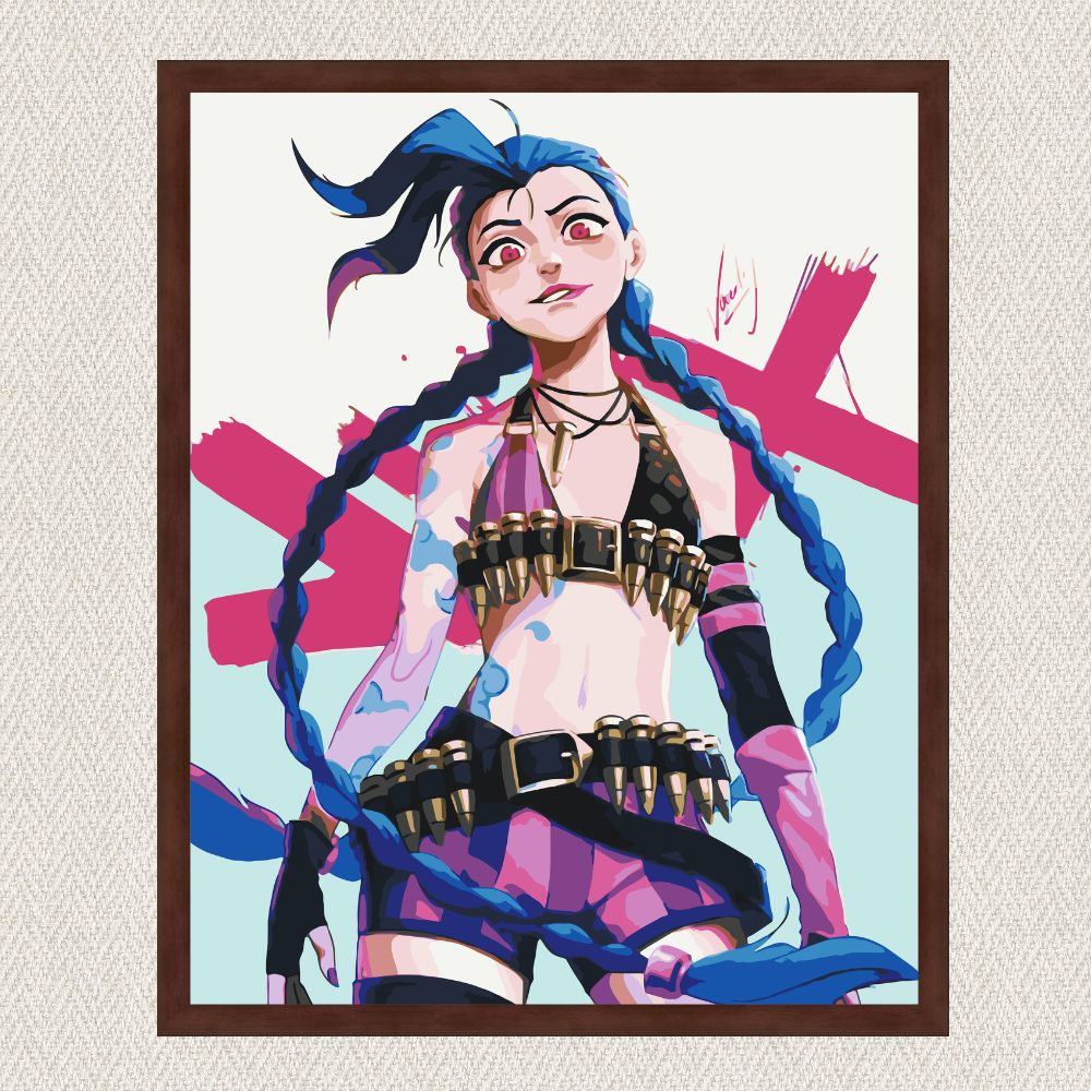 Maľovanie podľa čísel - Anime. Jinx LW3114