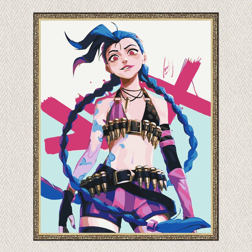 Maľovanie podľa čísel - Anime. Jinx LW3114