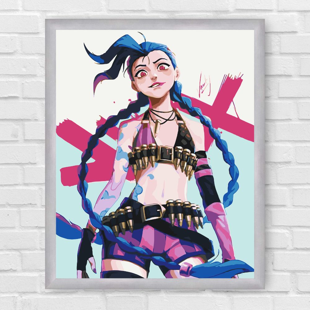 Maľovanie podľa čísel - Anime. Jinx LW3114