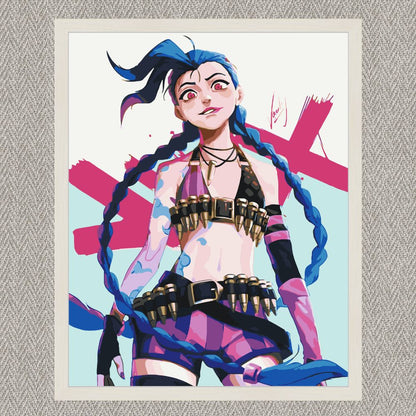 Maľovanie podľa čísel - Anime. Jinx LW3114