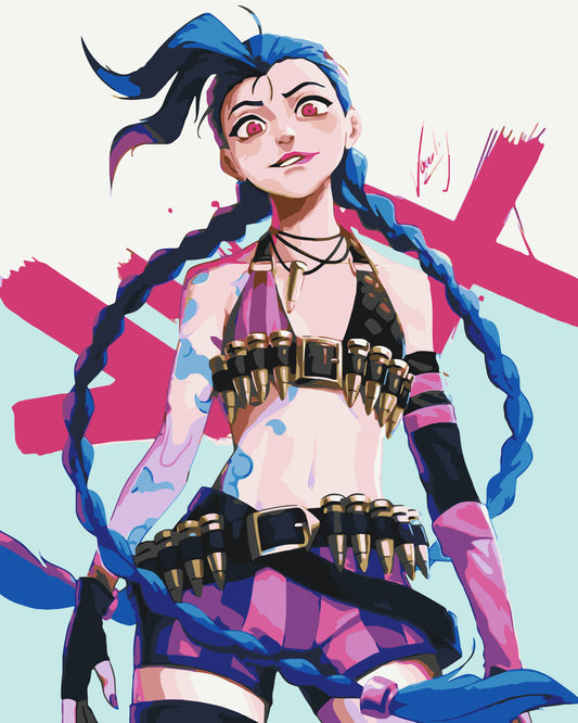 Maľovanie podľa čísel - Anime. Jinx LW3114