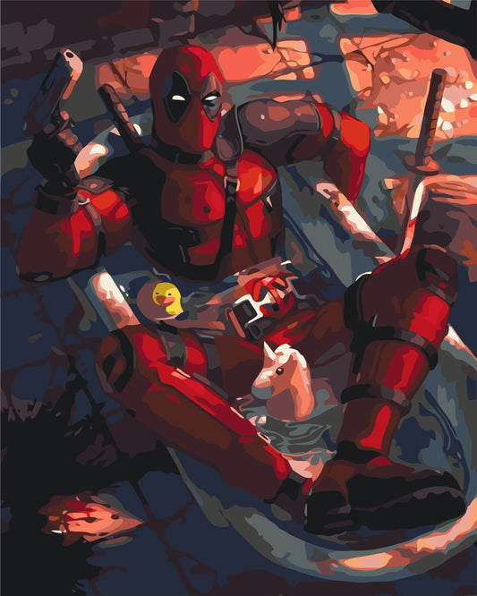 Maľovanie podľa čísel - Marvel Deadpool LW3115