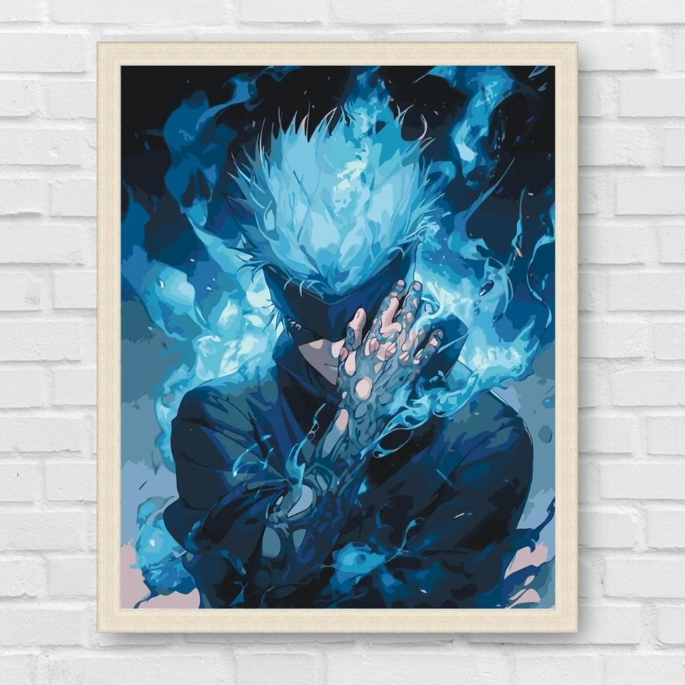 Maľovanie podľa čísel - Satoru Gojo. Magická bitka. Anime LW31230