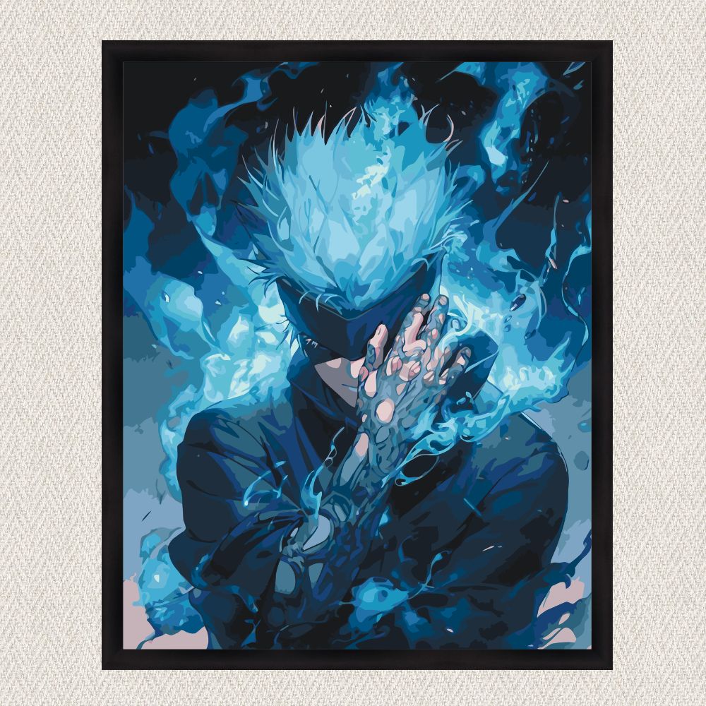 Maľovanie podľa čísel - Satoru Gojo. Magická bitka. Anime LW31230