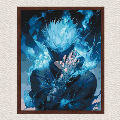 Maľovanie podľa čísel - Satoru Gojo. Magická bitka. Anime LW31230