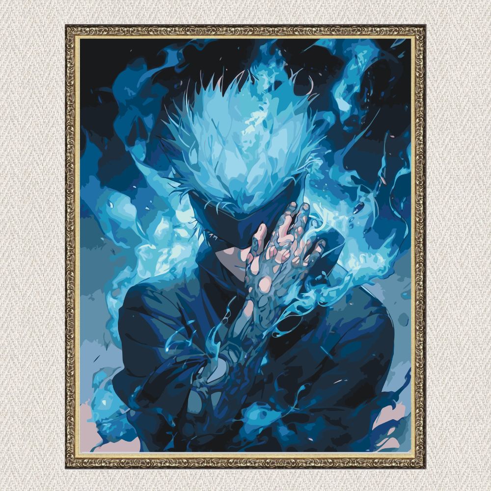 Maľovanie podľa čísel - Satoru Gojo. Magická bitka. Anime LW31230