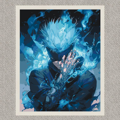 Maľovanie podľa čísel - Satoru Gojo. Magická bitka. Anime LW31230