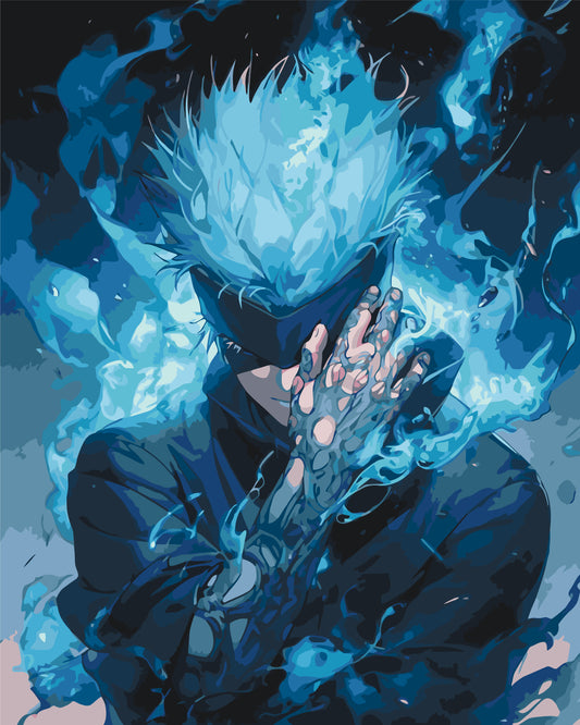 Maľovanie podľa čísel - Satoru Gojo. Magická bitka. Anime LW31230