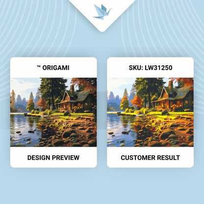 Maľovanie podľa čísel – Krajinka. Dom v lese 40*50 cm LW 31250