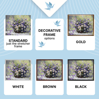 Maľovanie podľa čísel na ráme 40*50 cm – Kvety. Kytica margarét LW 31500