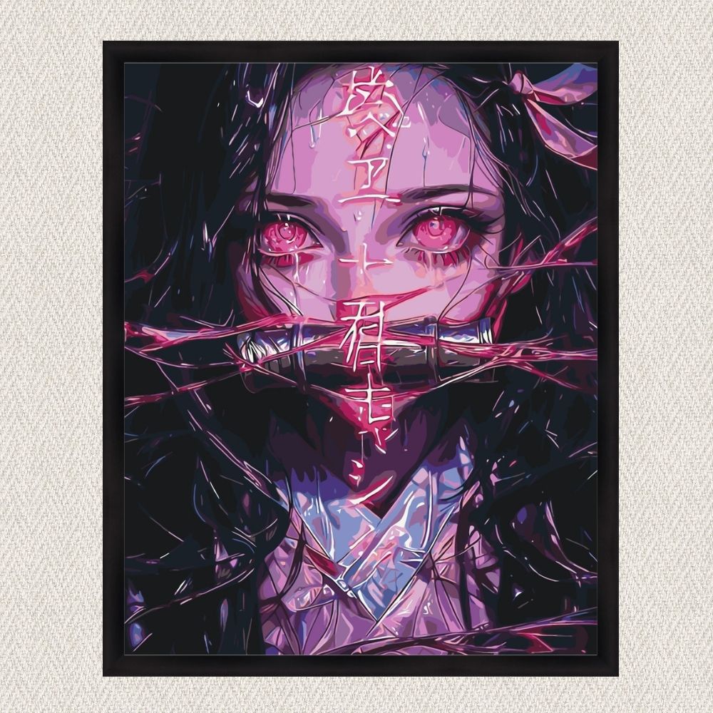 Maľovanie podľa čísel - Anime. Nezuko Kamado (Čepeľ zabijaka démonov) LW31519