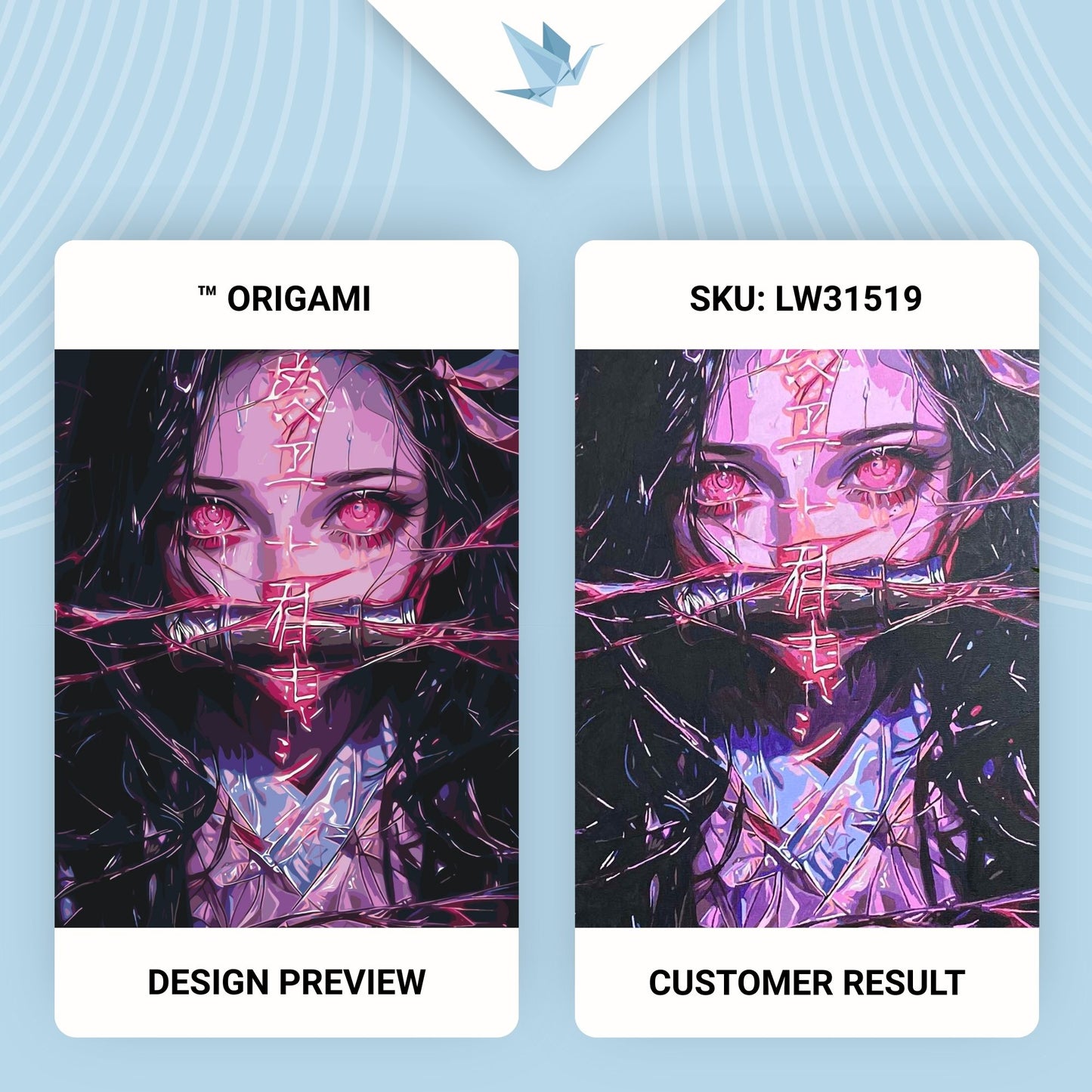 Maľovanie podľa čísel – Anime. Nezuko Kamado (Démonický meč) 40*50 cm LW 31519