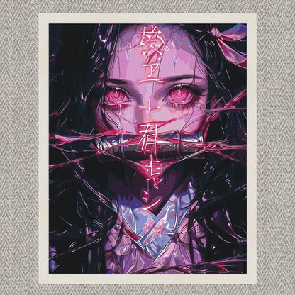 Maľovanie podľa čísel - Anime. Nezuko Kamado (Čepeľ zabijaka démonov) LW31519