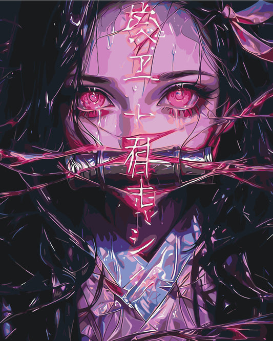 Maľovanie podľa čísel - Anime. Nezuko Kamado (Čepeľ zabijaka démonov) LW31519