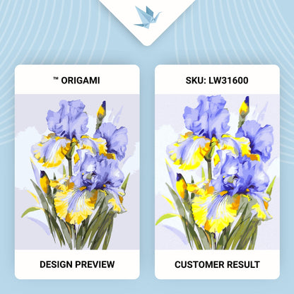 Maľovanie podľa čísel – Kytica kosatcov. Kvety 40*50 cm LW 31600