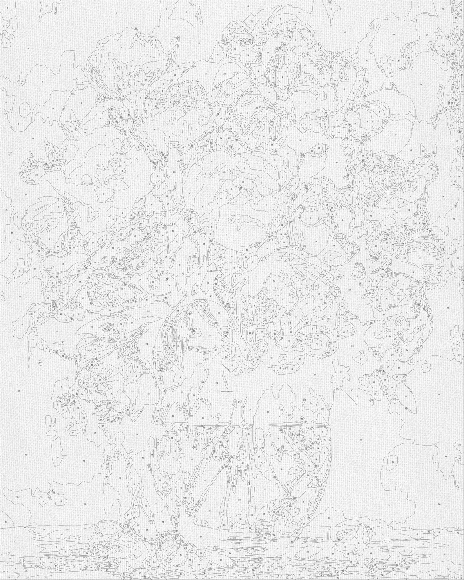 Maľovanie podľa čísel na ráme 40*50 cm Kvety - Pivónie vo váze LW 3167-01