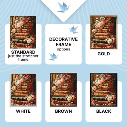 Maľovanie podľa čísel na ráme 40*50 cm - Literárna záhrada - Kvety - LW 3173-01