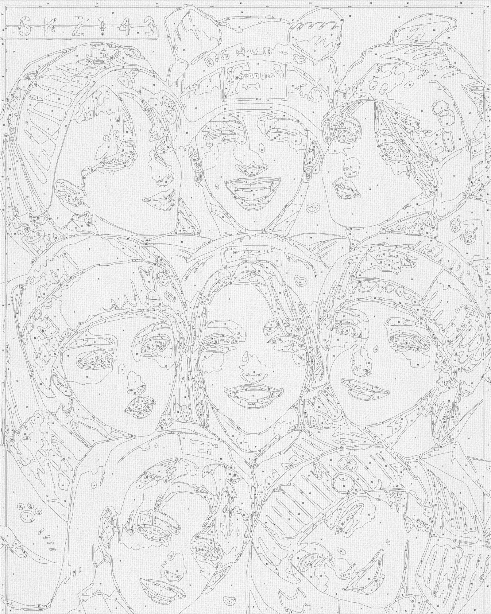 Maľovanie podľa čísel na ráme 40*50 cm K-pop, Stray Kids LW 31890