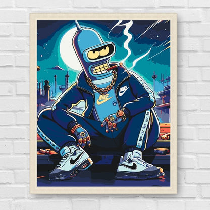Maľovanie podľa čísel - Filmové postavy. Bender. Futurama LW31919
