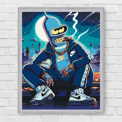 Maľovanie podľa čísel - Filmové postavy. Bender. Futurama LW31919
