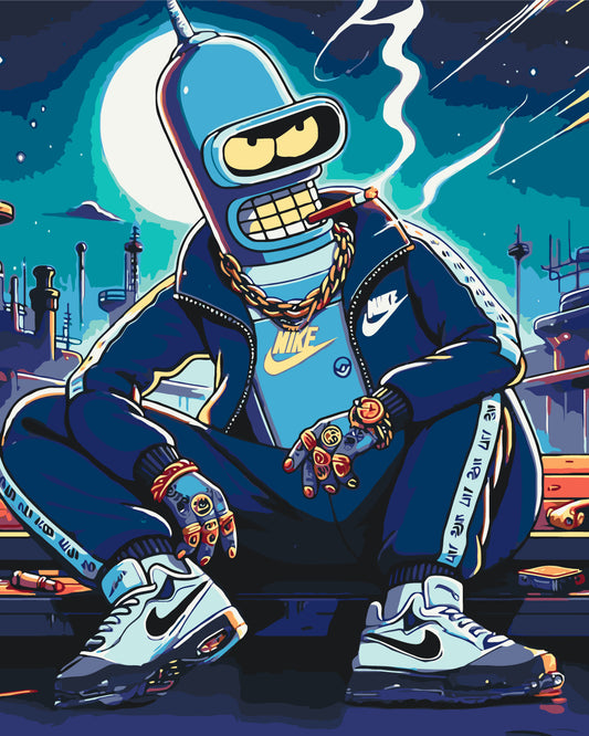 Maľovanie podľa čísel - Filmové postavy. Bender. Futurama LW31919