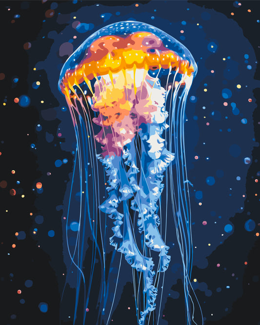 Maľovanie podľa čísel – Medúza 40*50 cm LW 32022