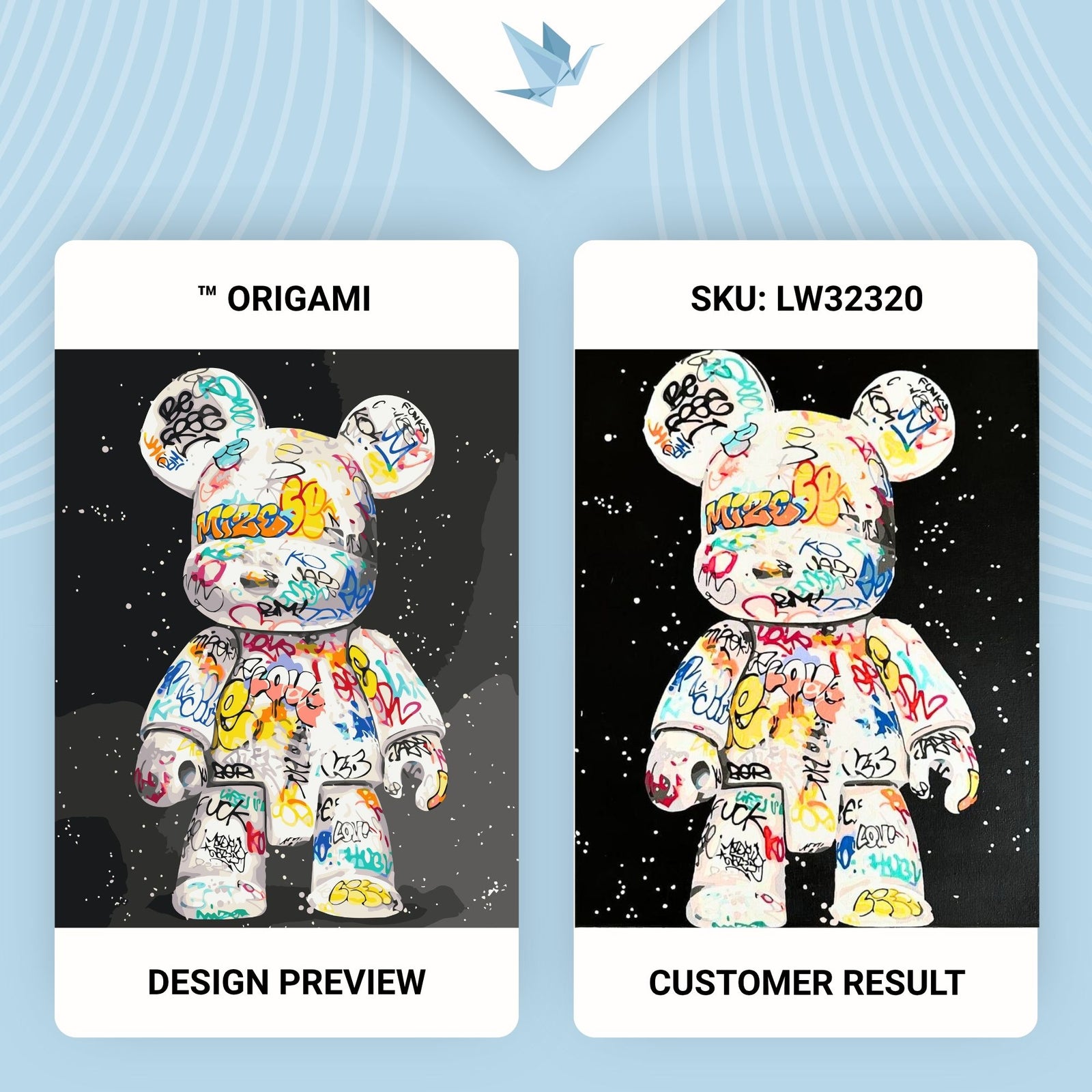 Maľovanie podľa čísel na ráme 40*50 cm – Bearbrick LW 32320