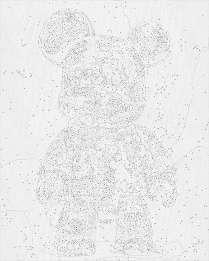 Maľovanie podľa čísel - Bearbrick LW32320