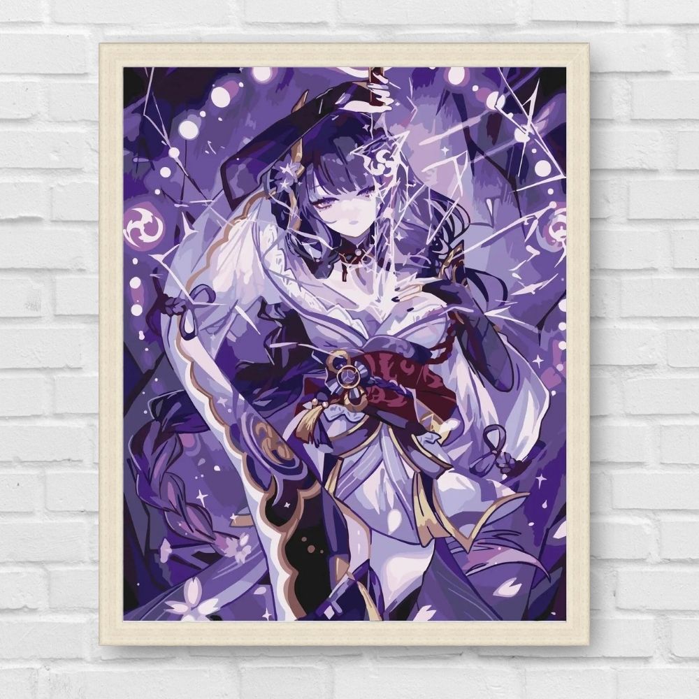 Maľovanie podľa čísel - Genshin Impact Shogun Raiden. Anime LW32370