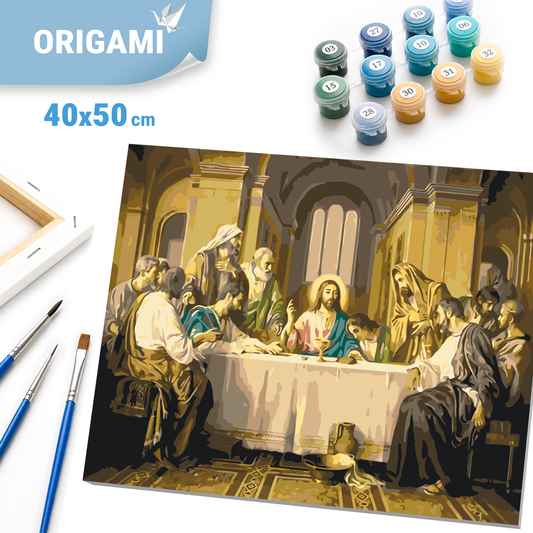 Maľovanie podľa čísel na ráme 40*50 cm – Posledná večera. Náboženstvo - LW 3242