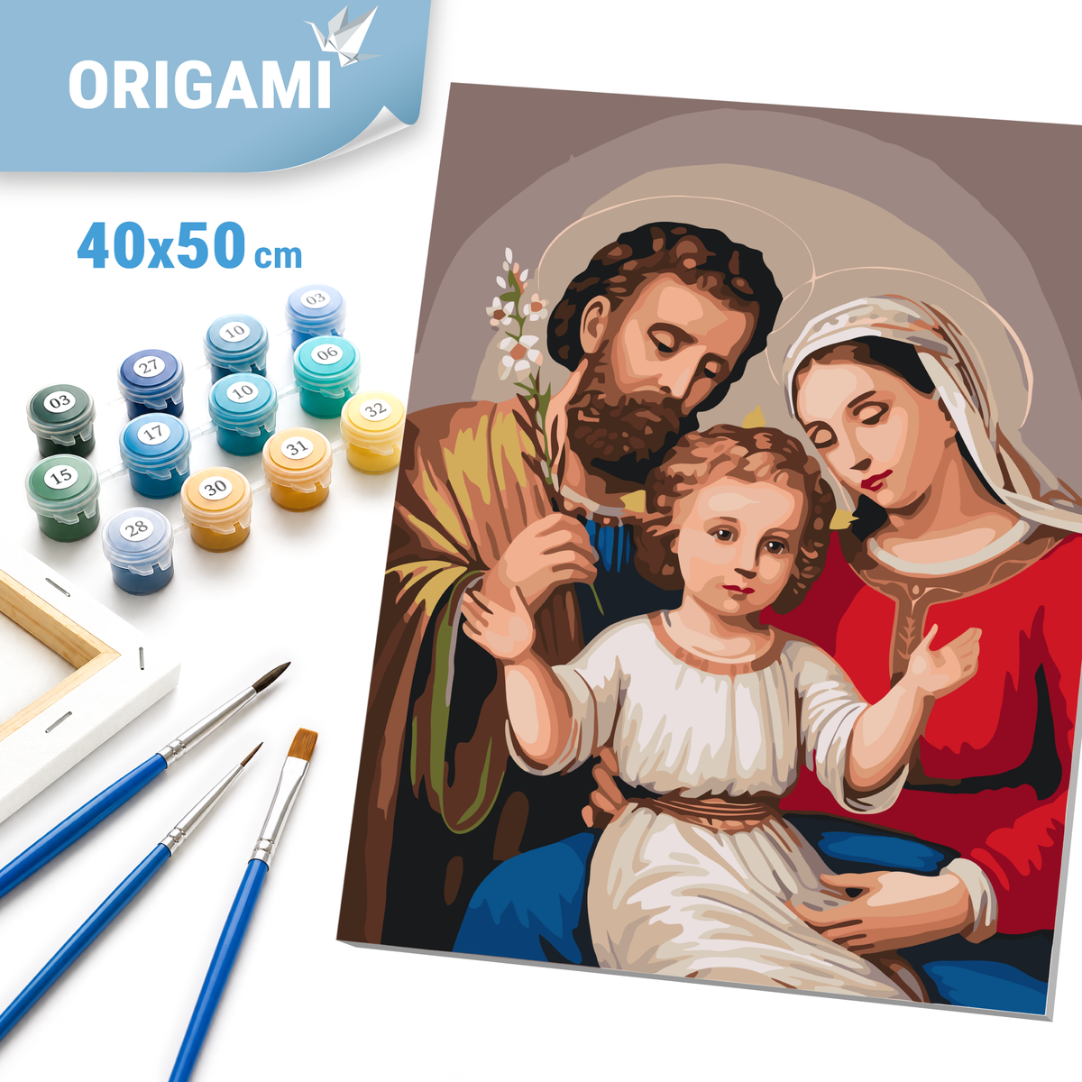 Maľovanie podľa čísel na ráme 40*50 cm - Svätá Trojica - Náboženstvo - LW 3243
