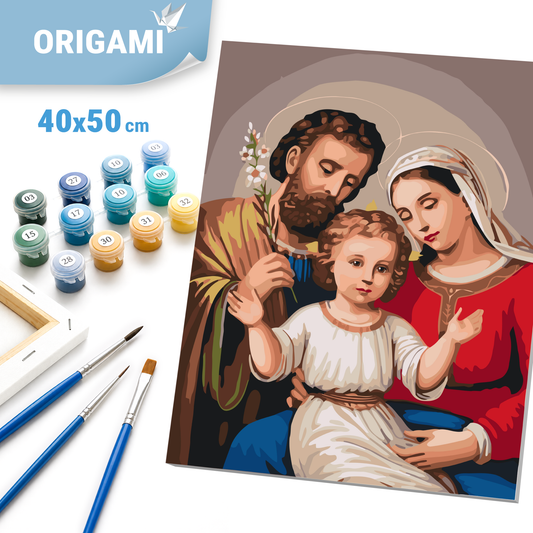 Maľovanie podľa čísel na ráme 40*50 cm - Svätá Trojica - Náboženstvo - LW 3243