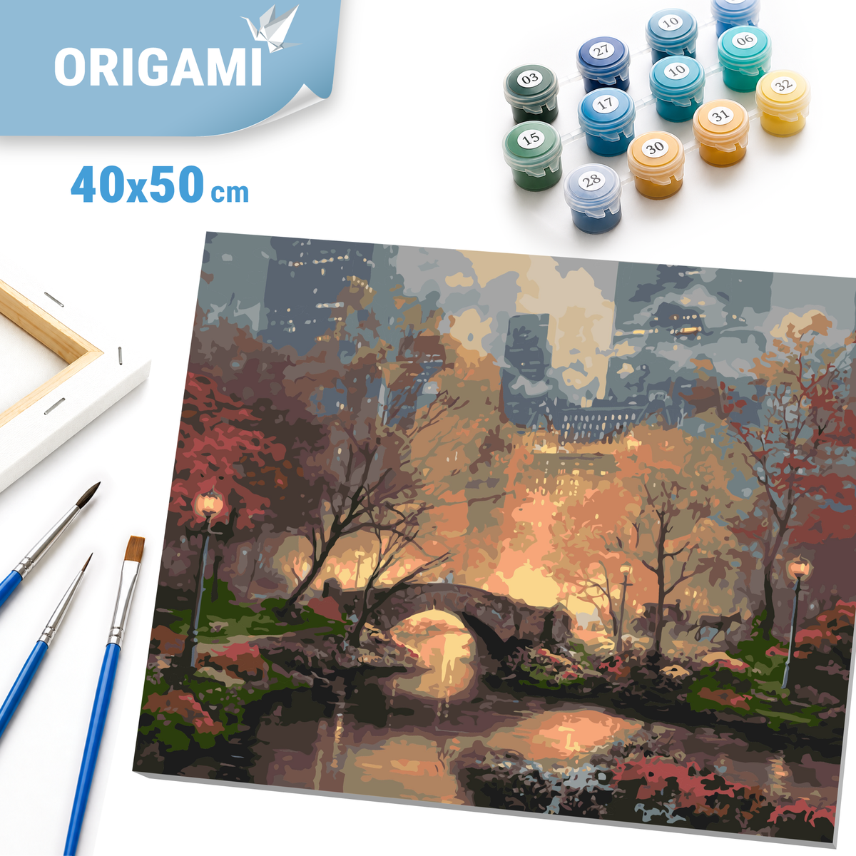 Maľovanie podľa čísel na ráme 40*50 cm - Central Park v New Yorku - Krajinka - LW 3256