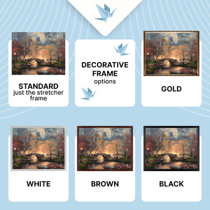 Maľovanie podľa čísel na ráme 40*50 cm - Central Park v New Yorku - Krajinka - LW 3256
