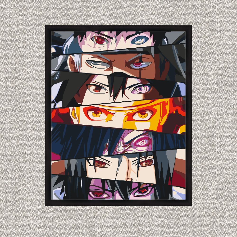 Maľovanie podľa čísel - Anime. Naruto. Sila očí LW3272