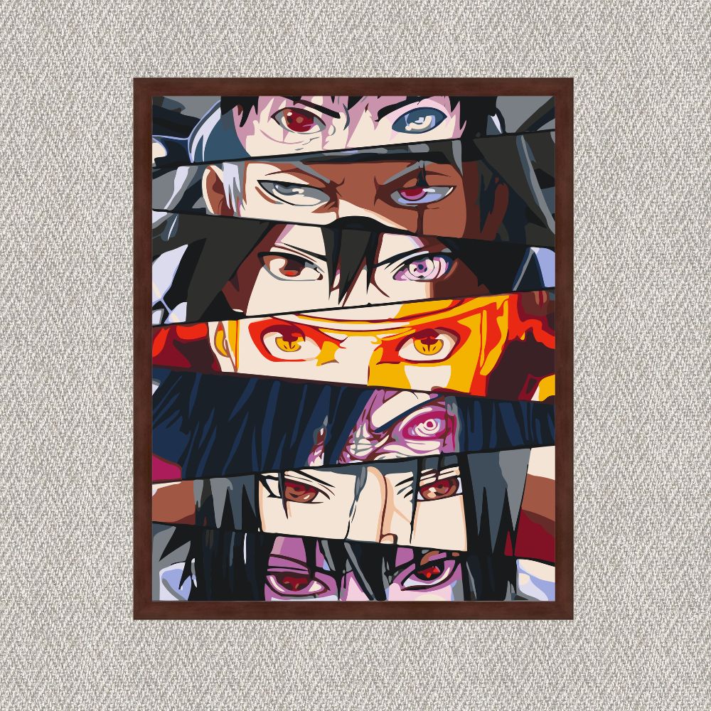 Maľovanie podľa čísel - Anime. Naruto. Sila očí LW3272