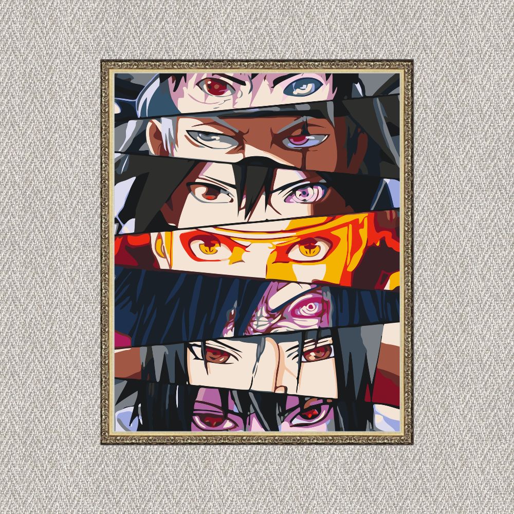 Maľovanie podľa čísel - Anime. Naruto. Sila očí LW3272