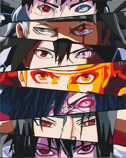 Maľovanie podľa čísel - Anime. Naruto. Sila očí LW3272