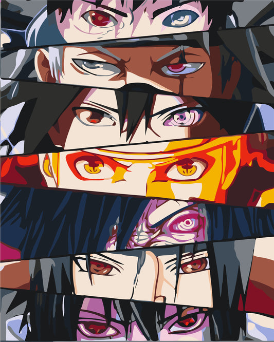 Maľovanie podľa čísel - Anime. Naruto. Sila očí LW3272