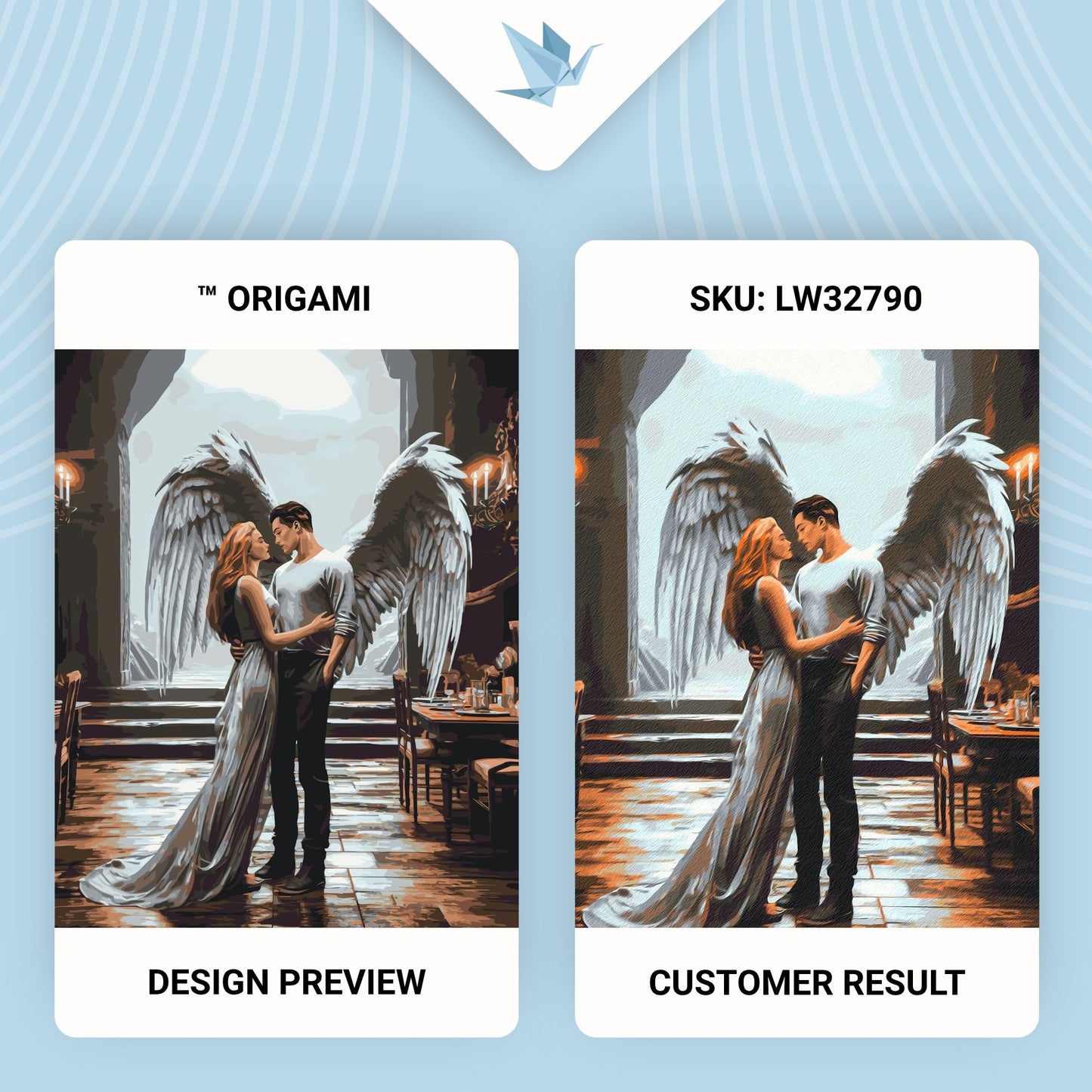 Maľovanie podľa čísel – Ľudia. Anjelská láska 40*50 cm LW 32790