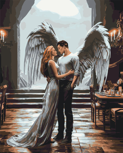 Maľovanie podľa čísel – Ľudia. Anjelská láska 40*50 cm LW 32790