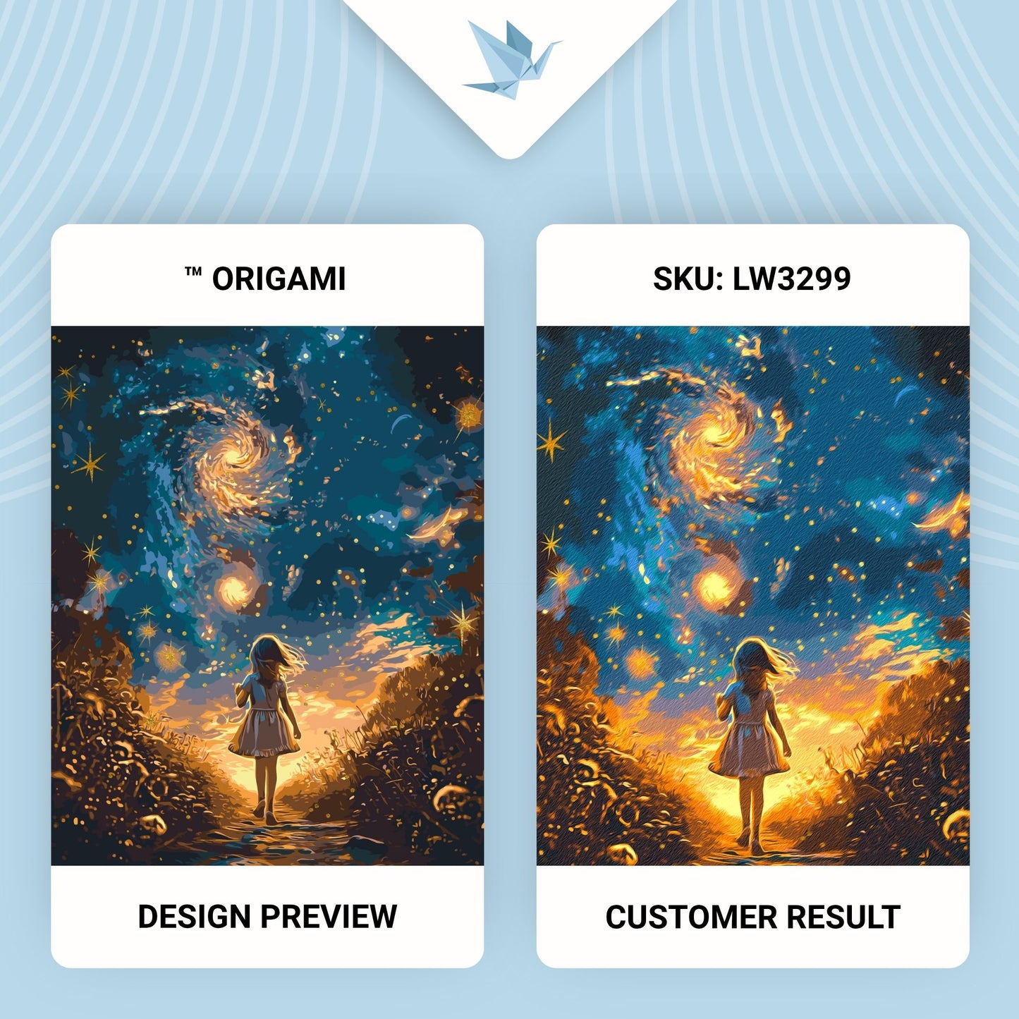 Maľovanie podľa čísel – Mesačný svit. Vesmír 40*50 cm LW 3299