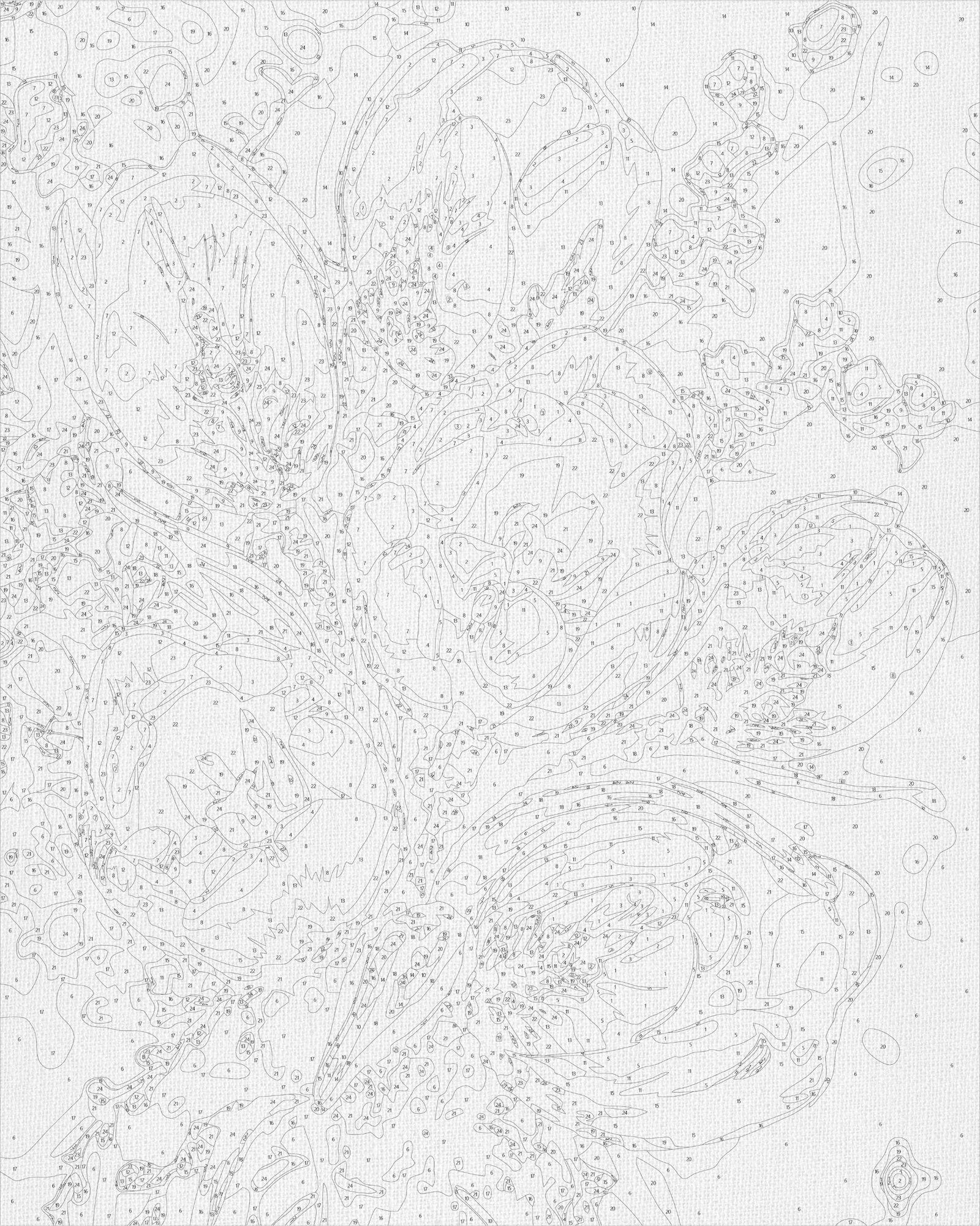 Maľovanie podľa čísel na ráme 40*50 cm Kvety. Jemné tulipány s metalickými farbami (zlato) LW 3304