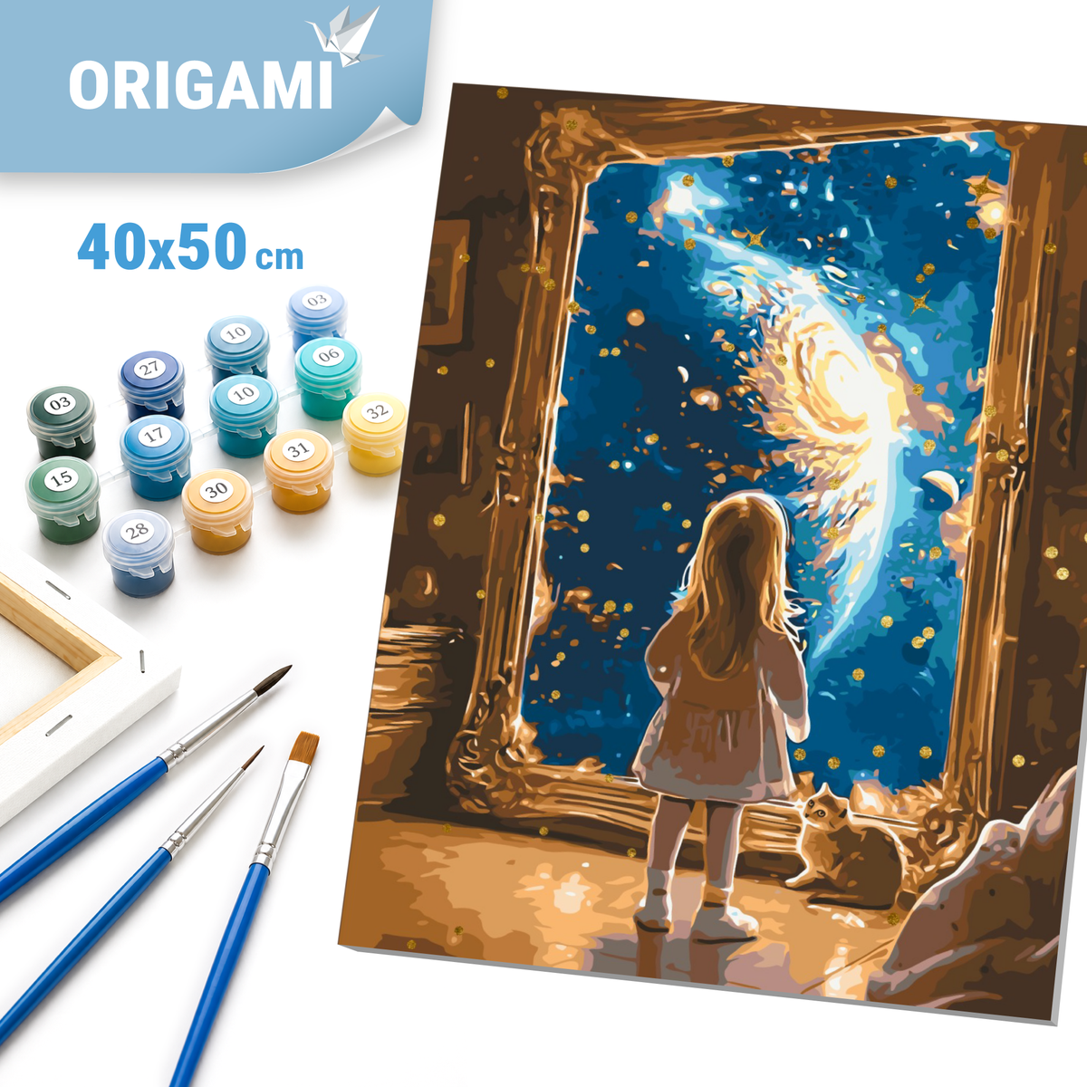 Maľovanie podľa čísel na ráme 40*50 cm - Portál do vesmíru - Vesmír/Ľudia/Zvieratá/Krajinka - LW 3306