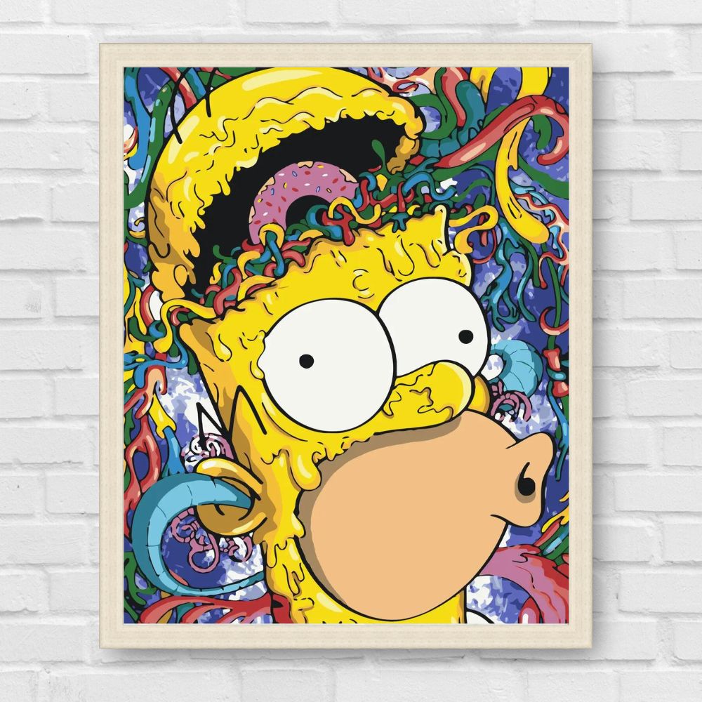 Maľovanie podľa čísel - Filmové postavy. Simpsonovci. Homer LW3317